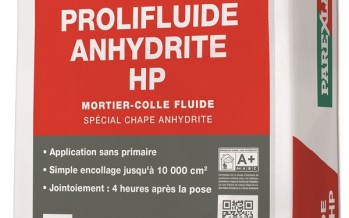 Plancher chauffant : Mortier-colle 5076 Prolifluide Anhydrite HP